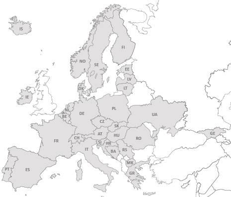 Europe map